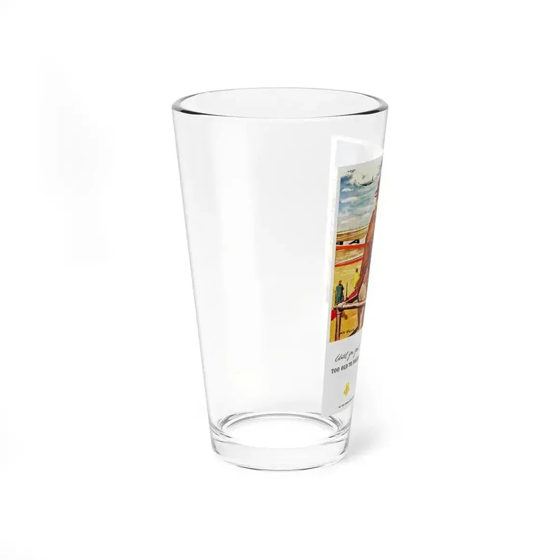 American Airlines advertisement_1 (Magazine Illustration) Pint Glass 16oz - Go Mug Yourself