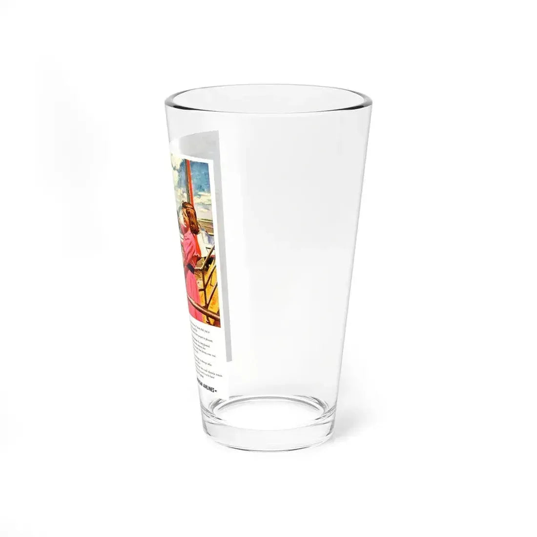 American Airlines advertisement_1 (Magazine Illustration) Pint Glass 16oz - Go Mug Yourself