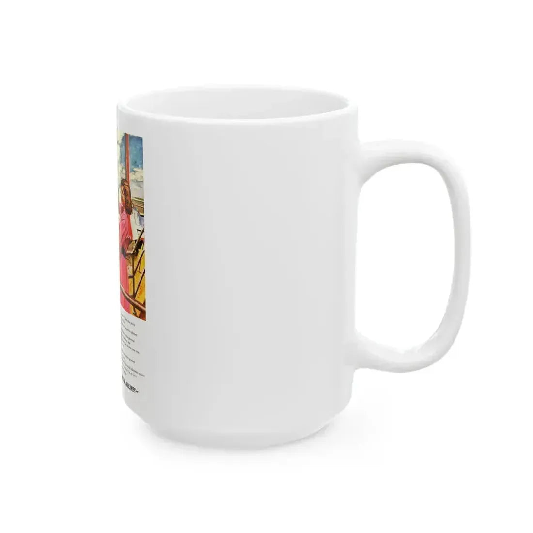 American Airlines advertisement_1 - White Coffee Mug - Go Mug Yourself