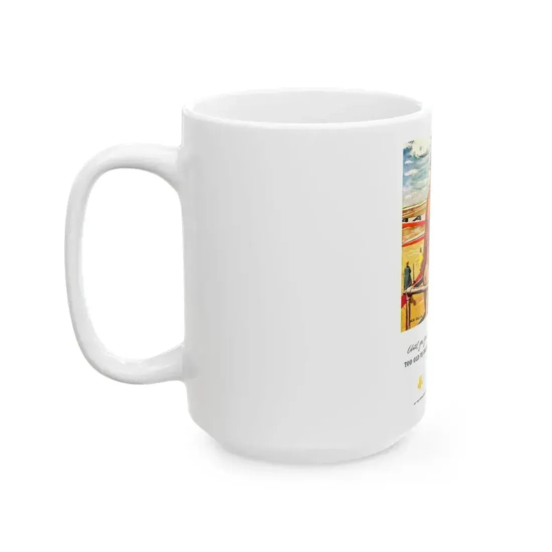 American Airlines advertisement_1 - White Coffee Mug - Go Mug Yourself