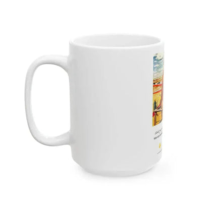 American Airlines advertisement_1 - White Coffee Mug - Go Mug Yourself