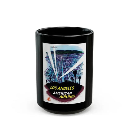 American Airlines - Los Angeles (1950s) - Black Coffee Mug 15oz - Go Mug Yourself