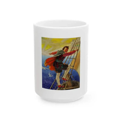 American Boy, Boy's Life, cover art (2) - White Coffee Mug 15oz - Go Mug Yourself
