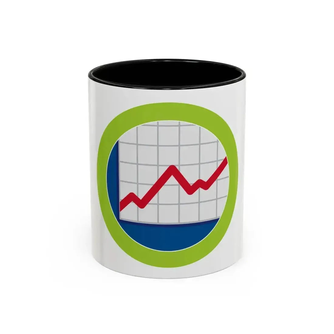 American Business (Boy Scout Merit Badge) Accent Coffee Mug 11oz Black - Go Mug Yourself