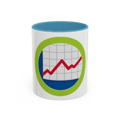 American Business (Boy Scout Merit Badge) Accent Coffee Mug 11oz Light Blue - Go Mug Yourself