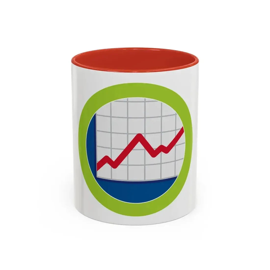 American Business (Boy Scout Merit Badge) Accent Coffee Mug 11oz Red - Go Mug Yourself