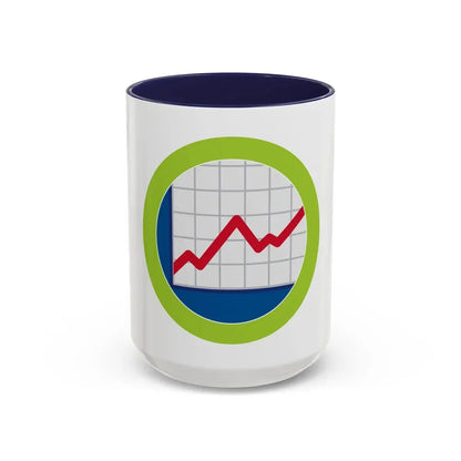 American Business (Boy Scout Merit Badge) Accent Coffee Mug 15oz Navy - Go Mug Yourself