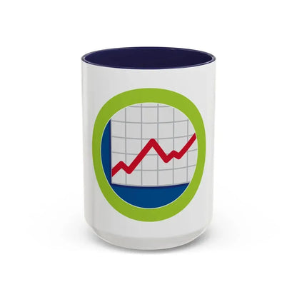 American Business (Boy Scout Merit Badge) Accent Coffee Mug 15oz Navy - Go Mug Yourself