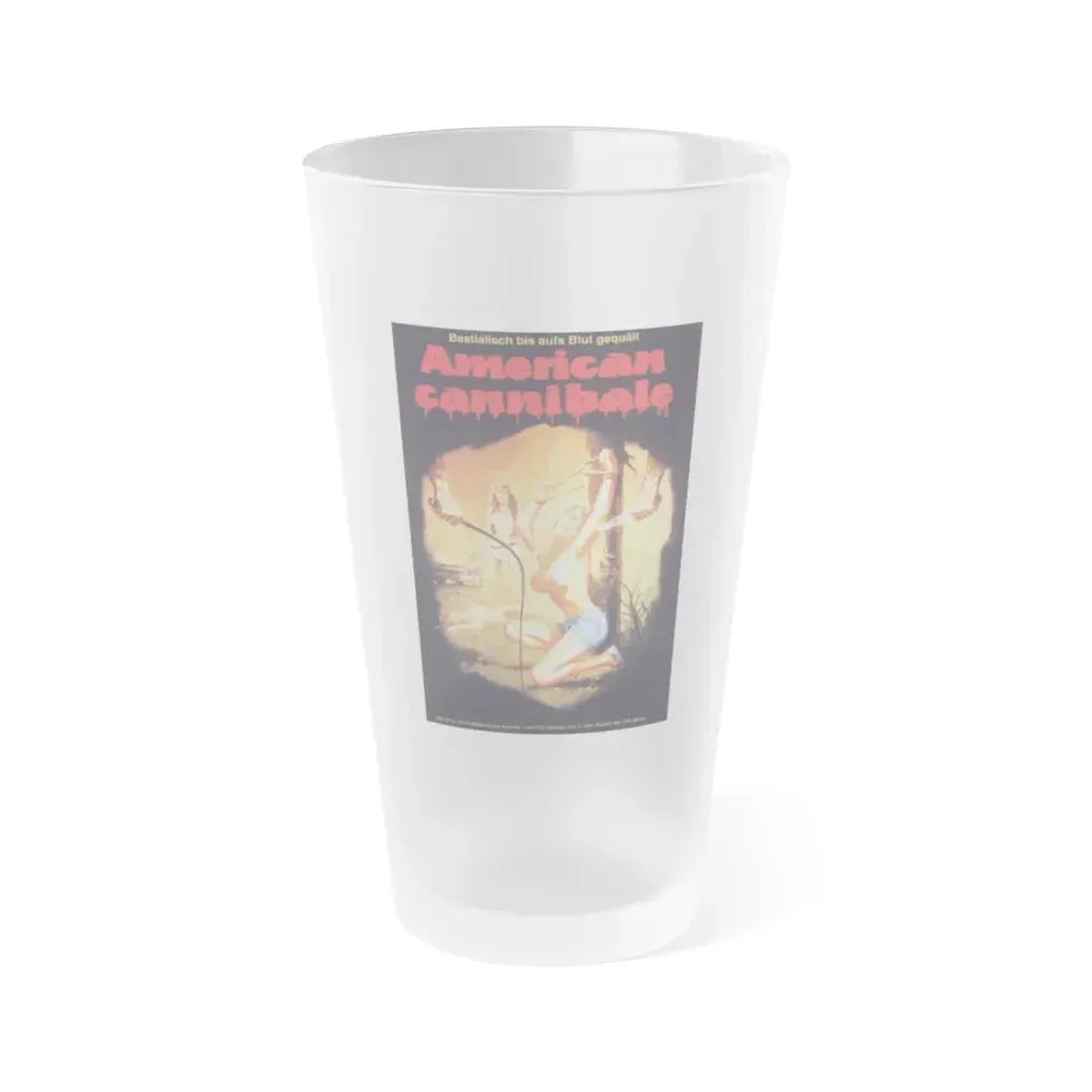AMERICAN CANNIBALE (AKA SNUFF) 1975 Movie Poster - Frosted Pint Glass 16oz Default Title - Go Mug Yourself
