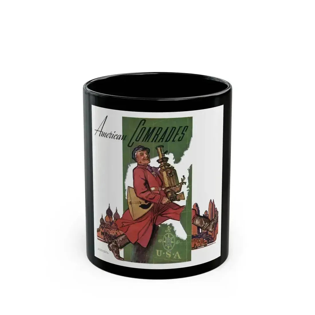 American Comrades, The American Magazine, December 1937 - Black Coffee Mug 11oz - Go Mug Yourself
