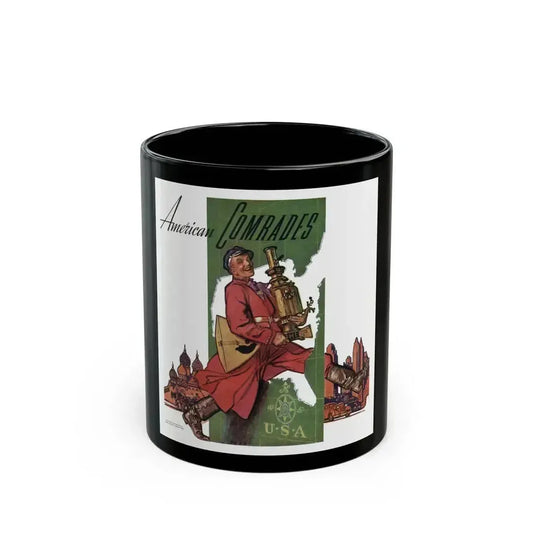 American Comrades, The American Magazine, December 1937 - Black Coffee Mug 11oz - Go Mug Yourself