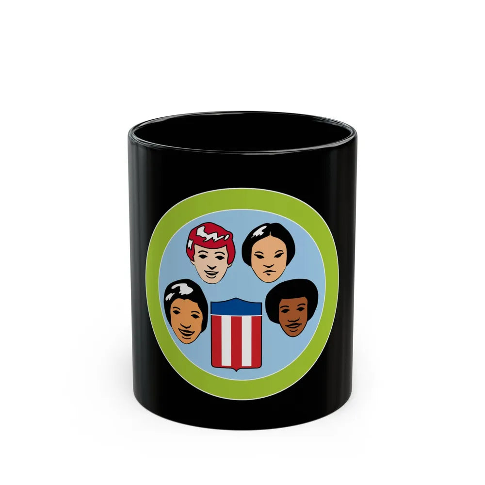 American Cultures (Boy Scout Merit Badge) Black Coffee Mug-11oz-Go Mug Yourself