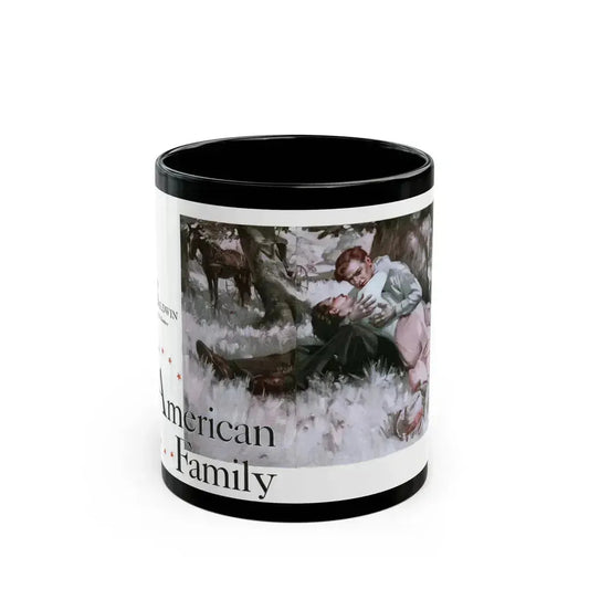 American Family, Cosmopolitan, November 1934 - Black Coffee Mug 11oz - Go Mug Yourself