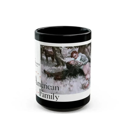 American Family, Cosmopolitan, November 1934 - Black Coffee Mug 15oz - Go Mug Yourself