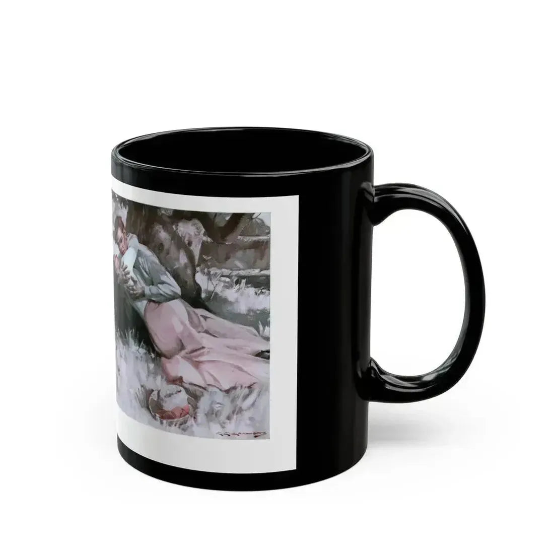 American Family, Cosmopolitan, November 1934 - Black Coffee Mug - Go Mug Yourself