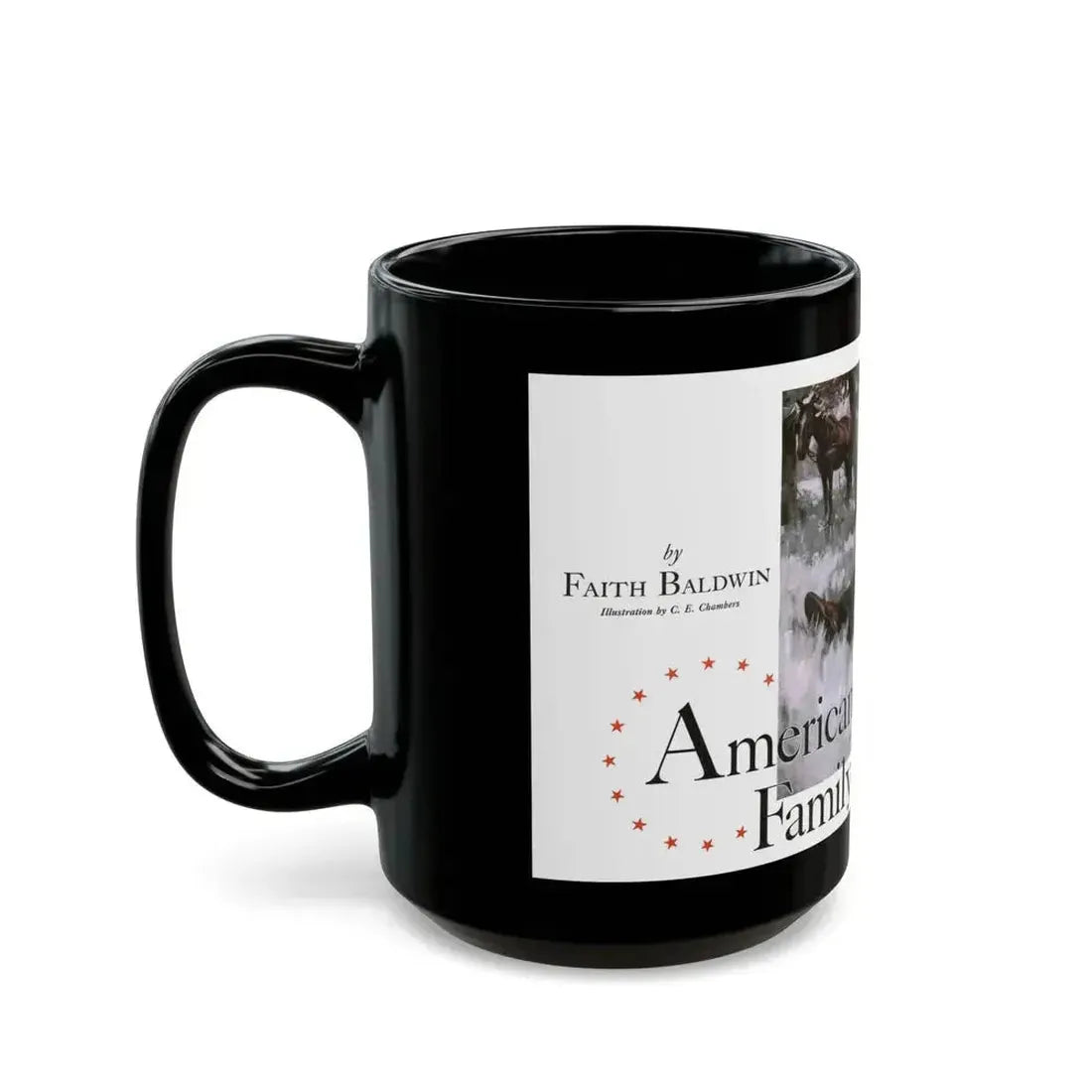 American Family, Cosmopolitan, November 1934 - Black Coffee Mug - Go Mug Yourself