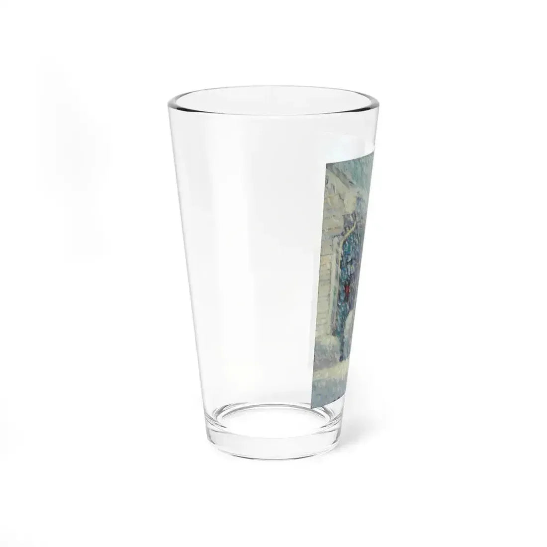 American Flag in a Snow Storm, original illustration (Magazine Illustration) Pint Glass 16oz - Go Mug Yourself