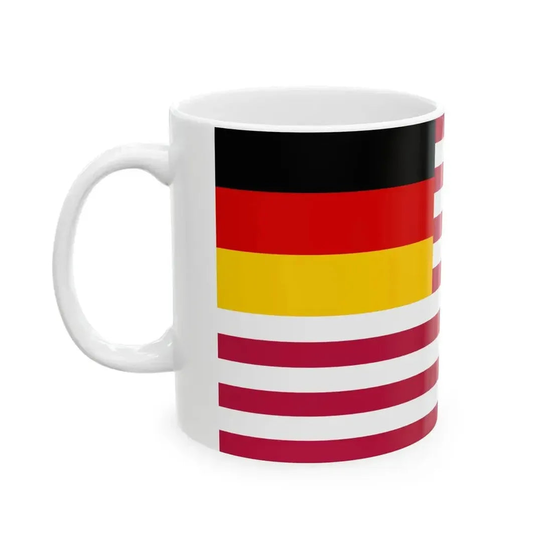 American-German flag (Germany) White Coffee Mug - Go Mug Yourself