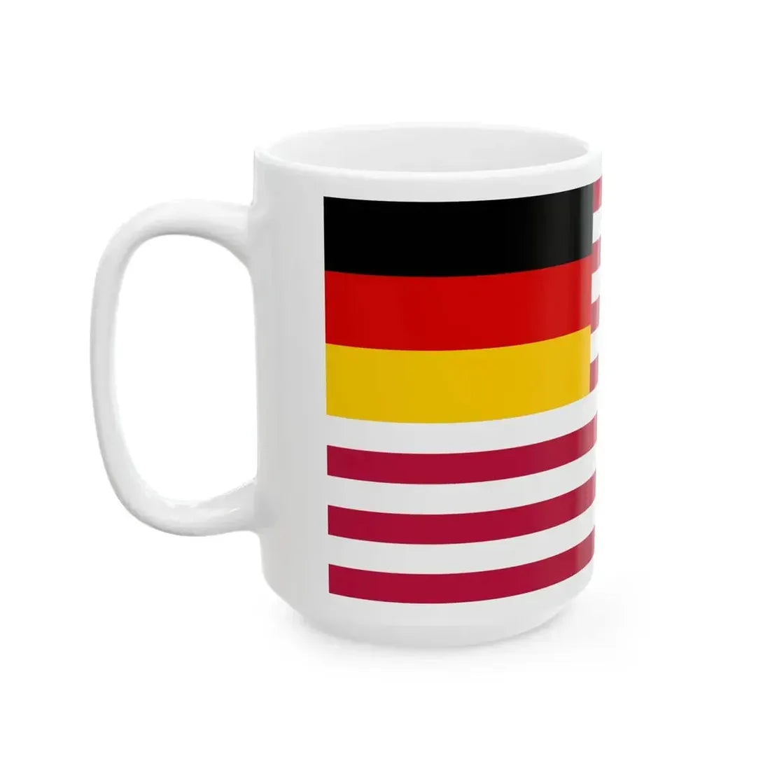 American-German flag (Germany) White Coffee Mug - Go Mug Yourself