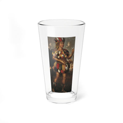 American Indian (Native Americans in Art) Pint Glass 16oz-16oz-Go Mug Yourself