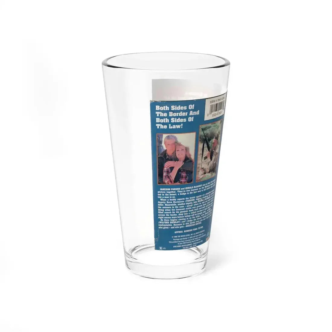 AMERICAN JUSTICE (VHS COVER) Pint Glass 16oz - Go Mug Yourself