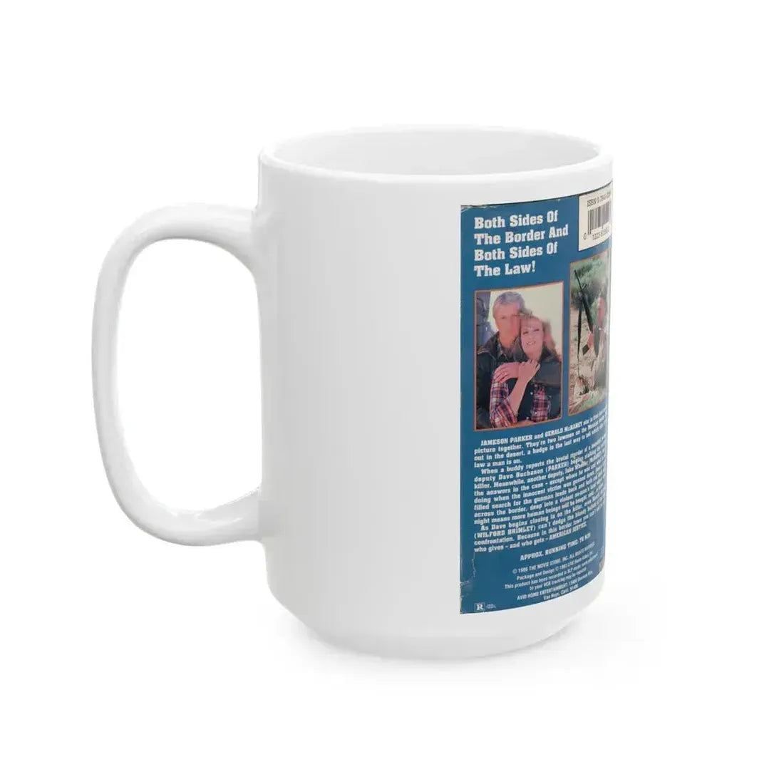 AMERICAN JUSTICE (VHS COVER) - White Coffee Mug - Go Mug Yourself