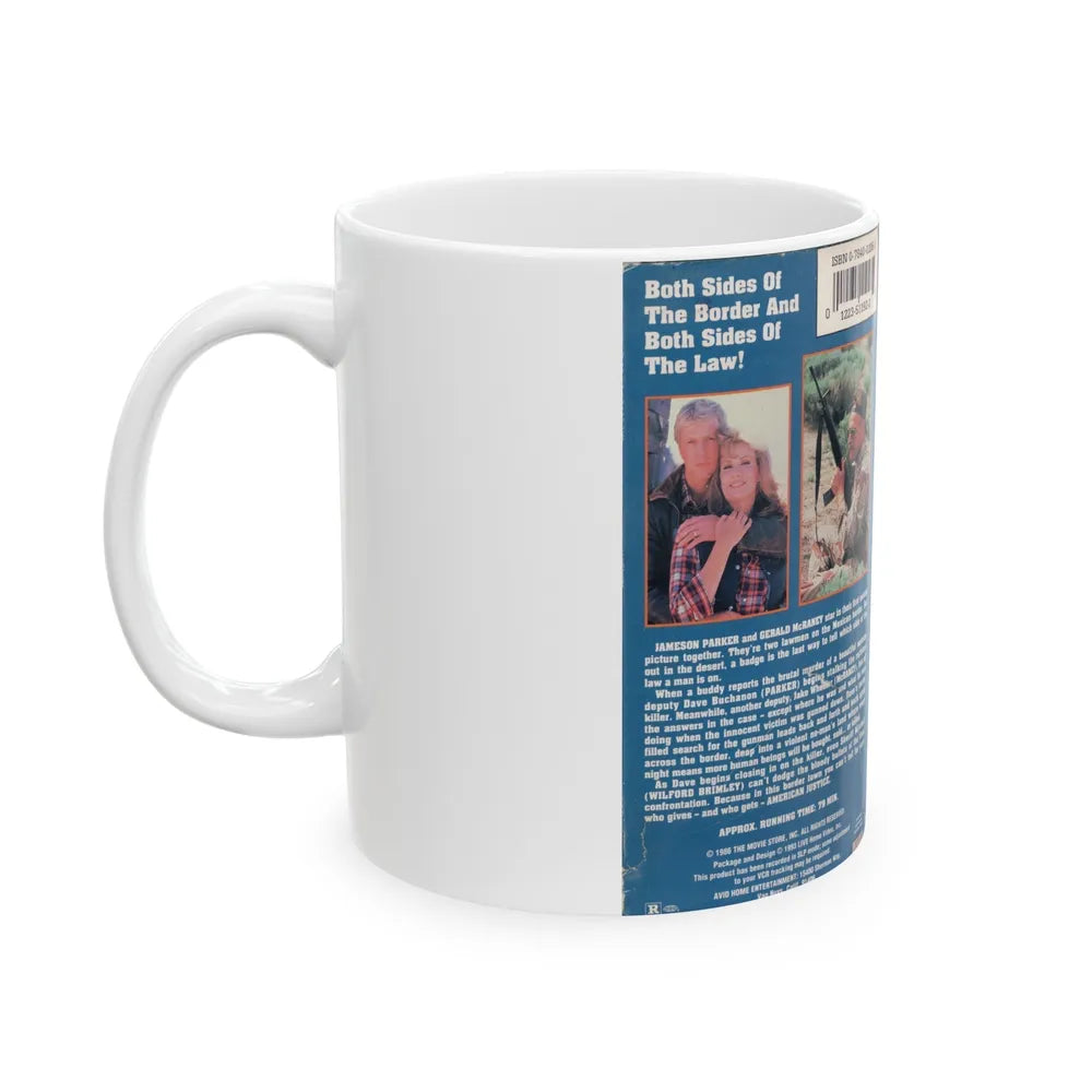 AMERICAN JUSTICE (VHS COVER) - White Coffee Mug-Go Mug Yourself