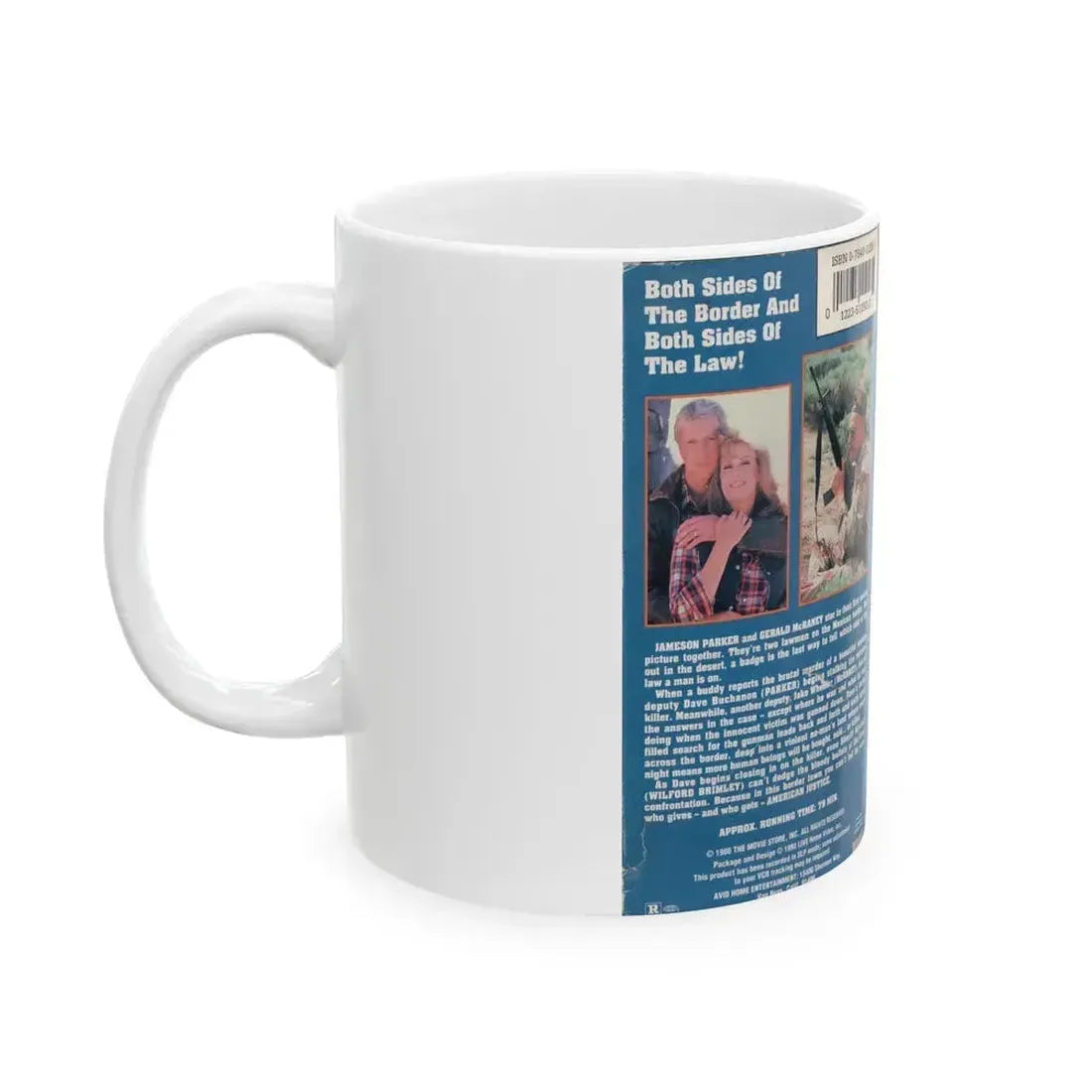 AMERICAN JUSTICE (VHS COVER) - White Coffee Mug - Go Mug Yourself