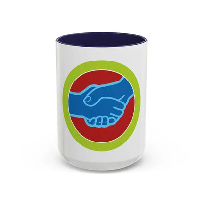 American Labor (Boy Scout Merit Badge) Accent Coffee Mug 15oz Navy - Go Mug Yourself