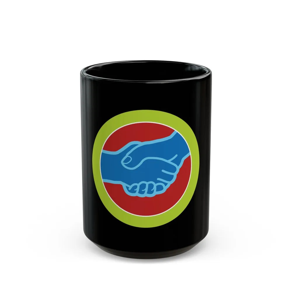 American Labor (Boy Scout Merit Badge) Black Coffee Mug-15oz-Go Mug Yourself