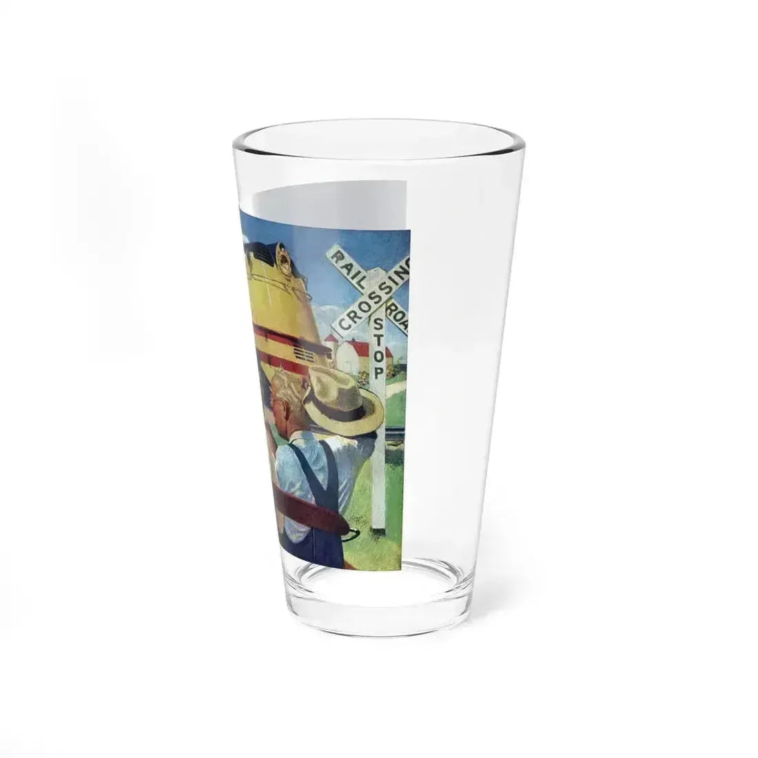 American Locomotive ad, The Saturday Evening Post, May 6, 1944 (Magazine Illustration) Pint Glass 16oz - Go Mug Yourself