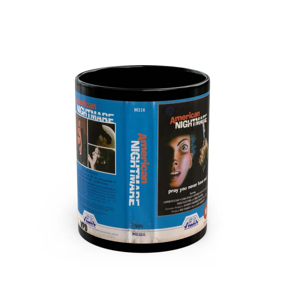 AMERICAN NIGHTMARE (VHS COVER) - Black Coffee Mug-11oz-Go Mug Yourself