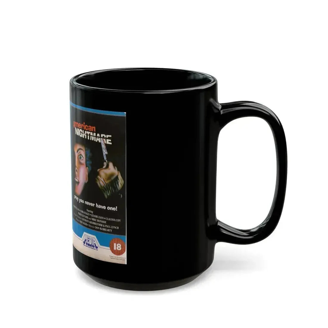 AMERICAN NIGHTMARE (VHS COVER) - Black Coffee Mug - Go Mug Yourself
