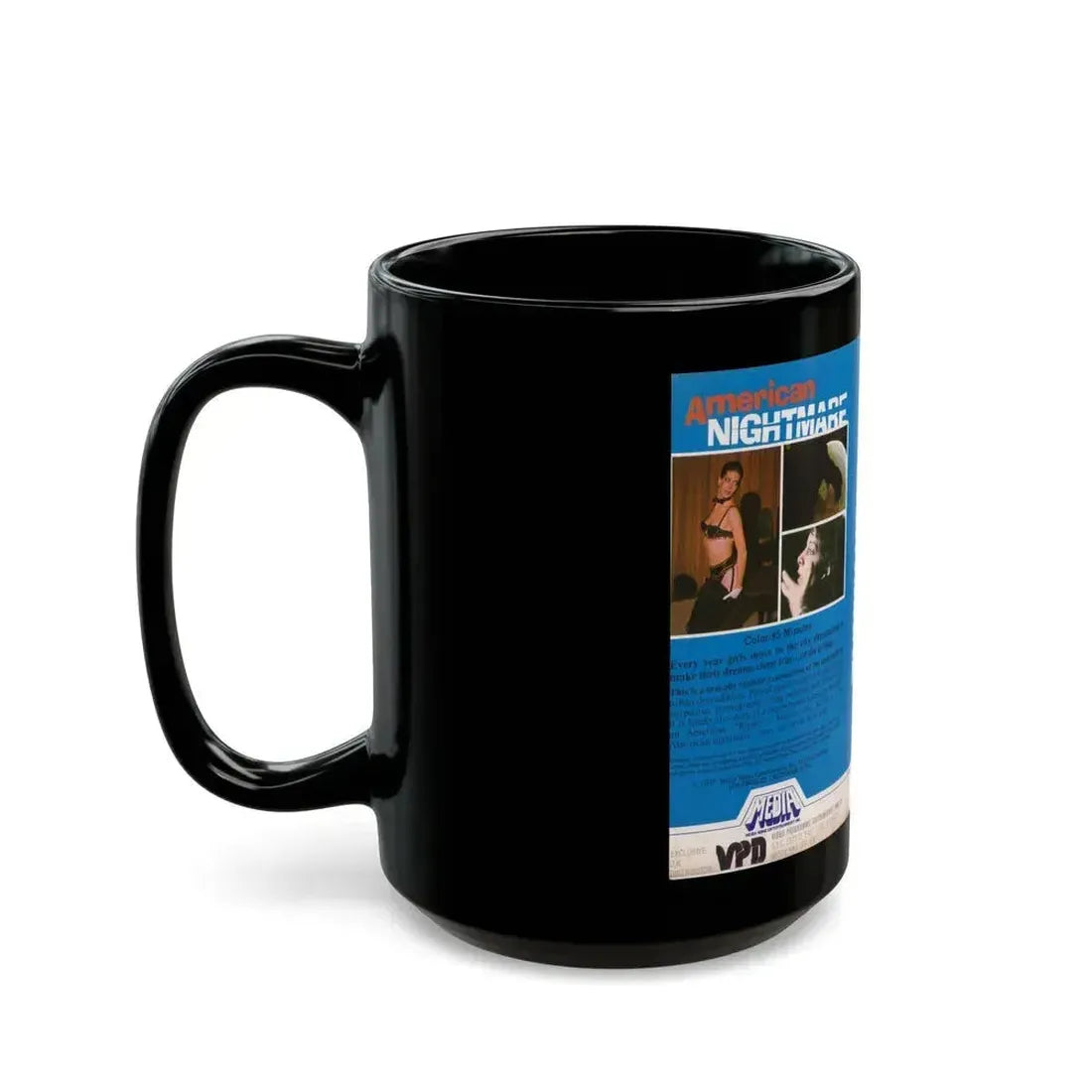 AMERICAN NIGHTMARE (VHS COVER) - Black Coffee Mug - Go Mug Yourself