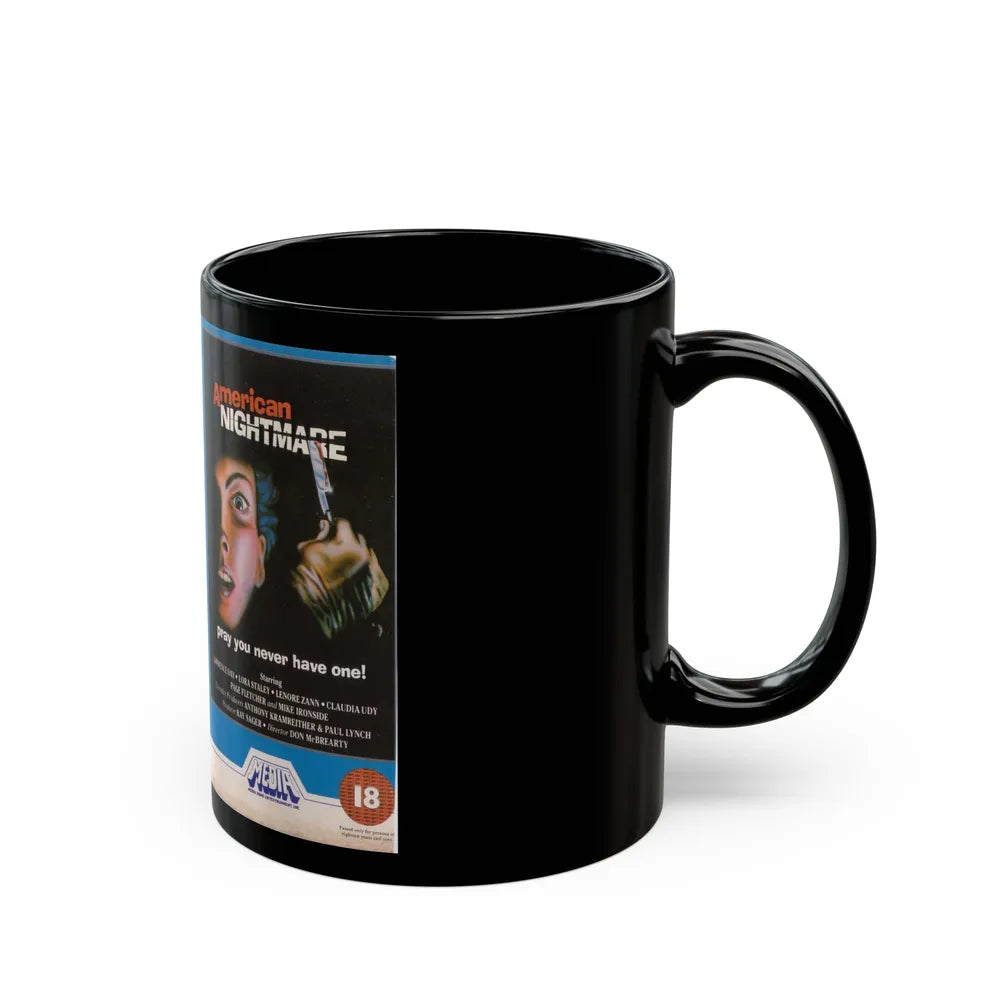 AMERICAN NIGHTMARE (VHS COVER) - Black Coffee Mug-Go Mug Yourself