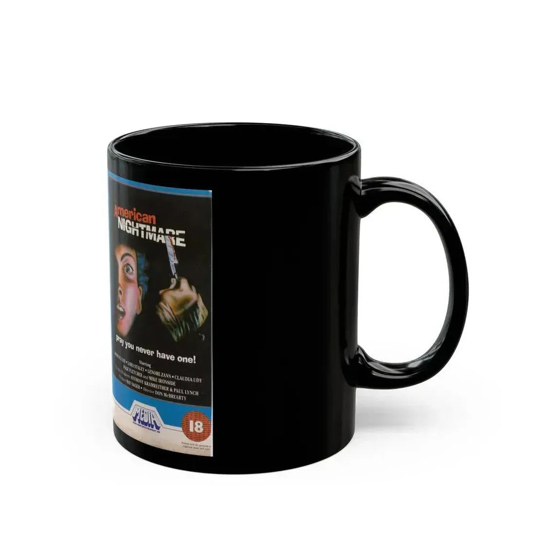 AMERICAN NIGHTMARE (VHS COVER) - Black Coffee Mug - Go Mug Yourself