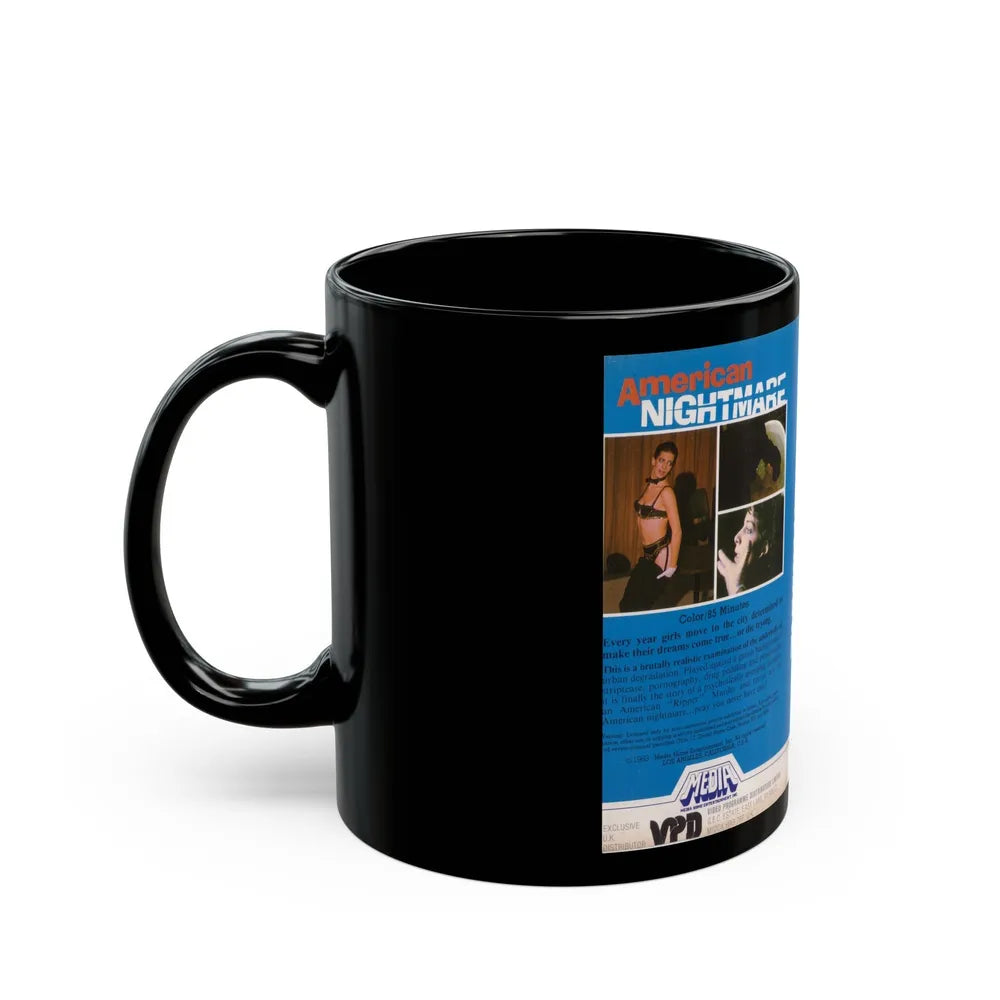 AMERICAN NIGHTMARE (VHS COVER) - Black Coffee Mug-Go Mug Yourself