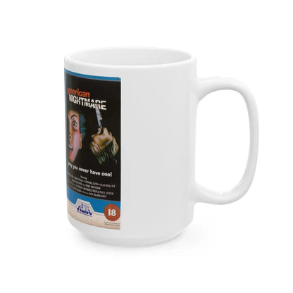 AMERICAN NIGHTMARE (VHS COVER) - White Coffee Mug-Go Mug Yourself