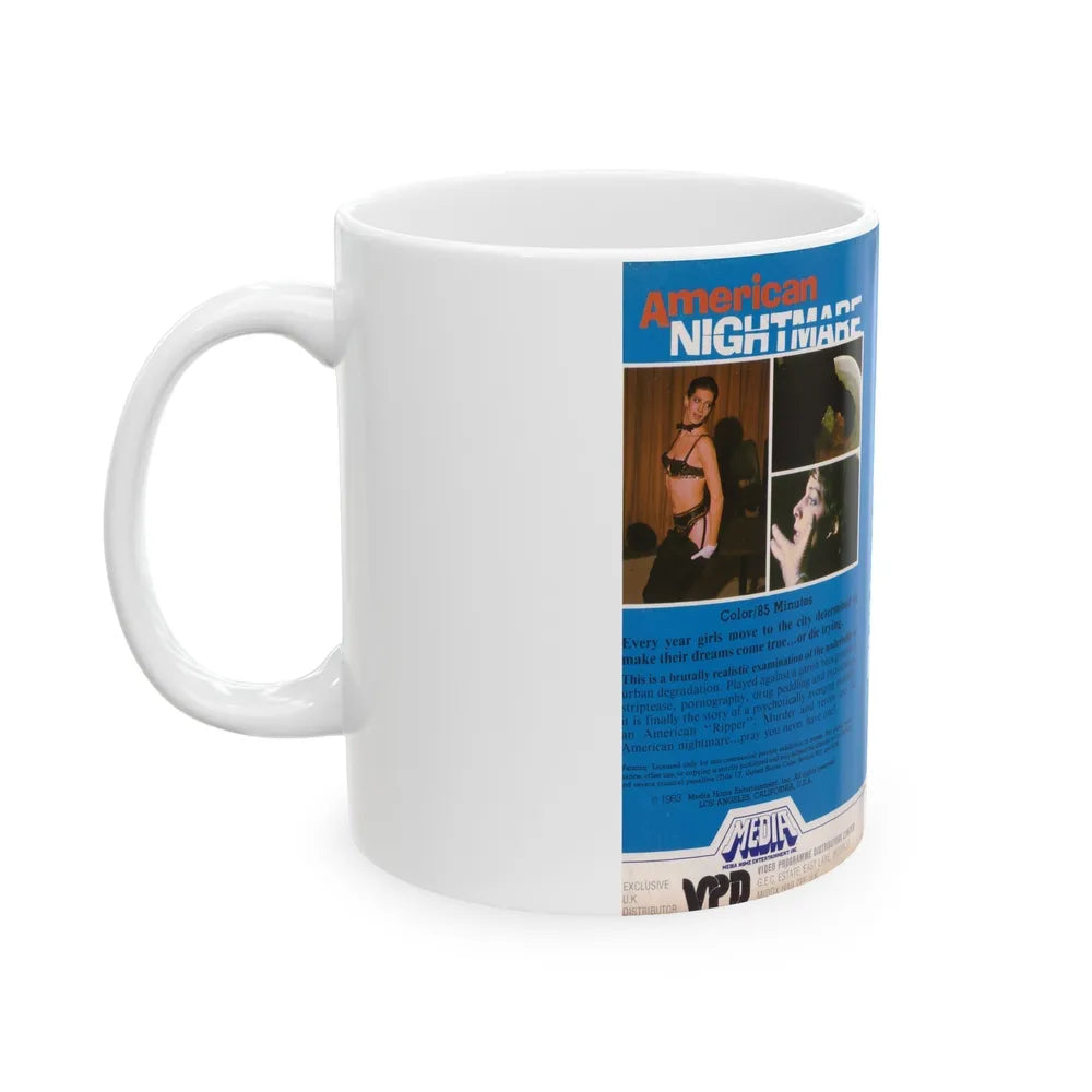 AMERICAN NIGHTMARE (VHS COVER) - White Coffee Mug-Go Mug Yourself