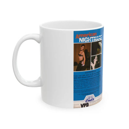 AMERICAN NIGHTMARE (VHS COVER) - White Coffee Mug-Go Mug Yourself