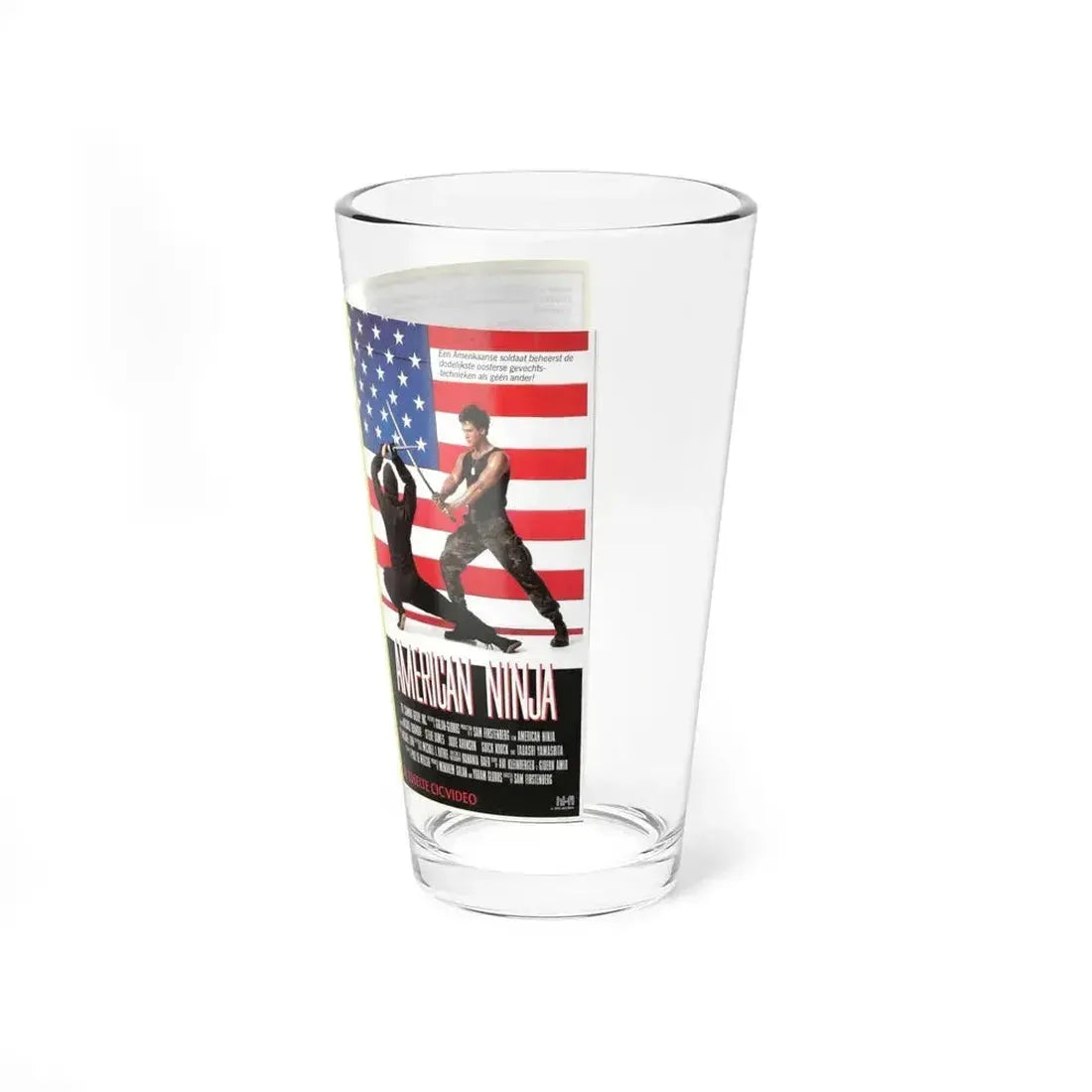 AMERICAN NINJA (VHS COVER) Pint Glass 16oz - Go Mug Yourself