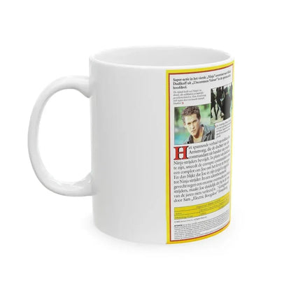 AMERICAN NINJA (VHS COVER) - White Coffee Mug - Go Mug Yourself