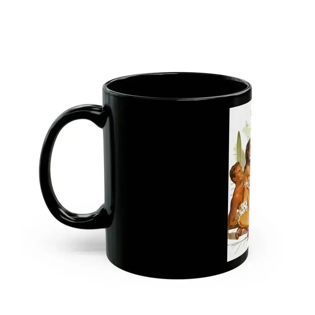 American President Lines ad, 1948 - Black Coffee Mug - Go Mug Yourself