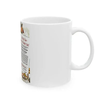 American President Lines ad, 1948 - White Coffee Mug - Go Mug Yourself