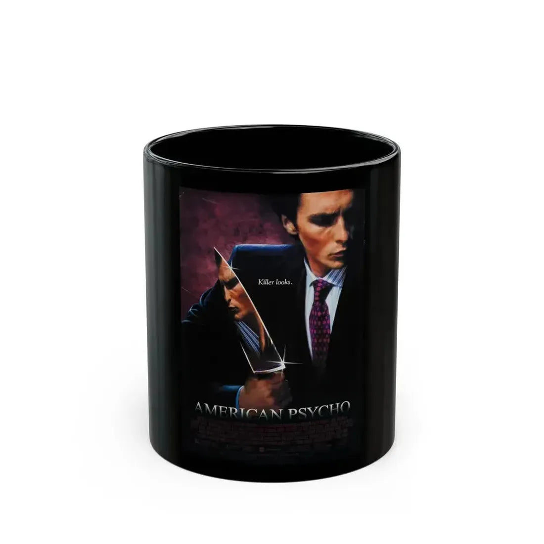 AMERICAN PSYCHO 2000 Movie Poster - Black Coffee Mug 11oz - Go Mug Yourself