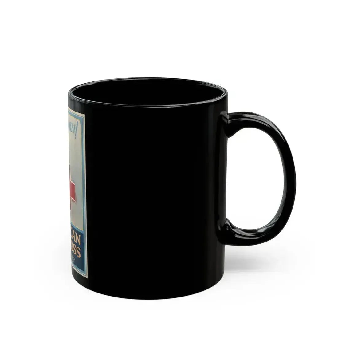 American Red Cross Poster - Black Coffee Mug - Go Mug Yourself