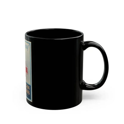 American Red Cross Poster - Black Coffee Mug - Go Mug Yourself