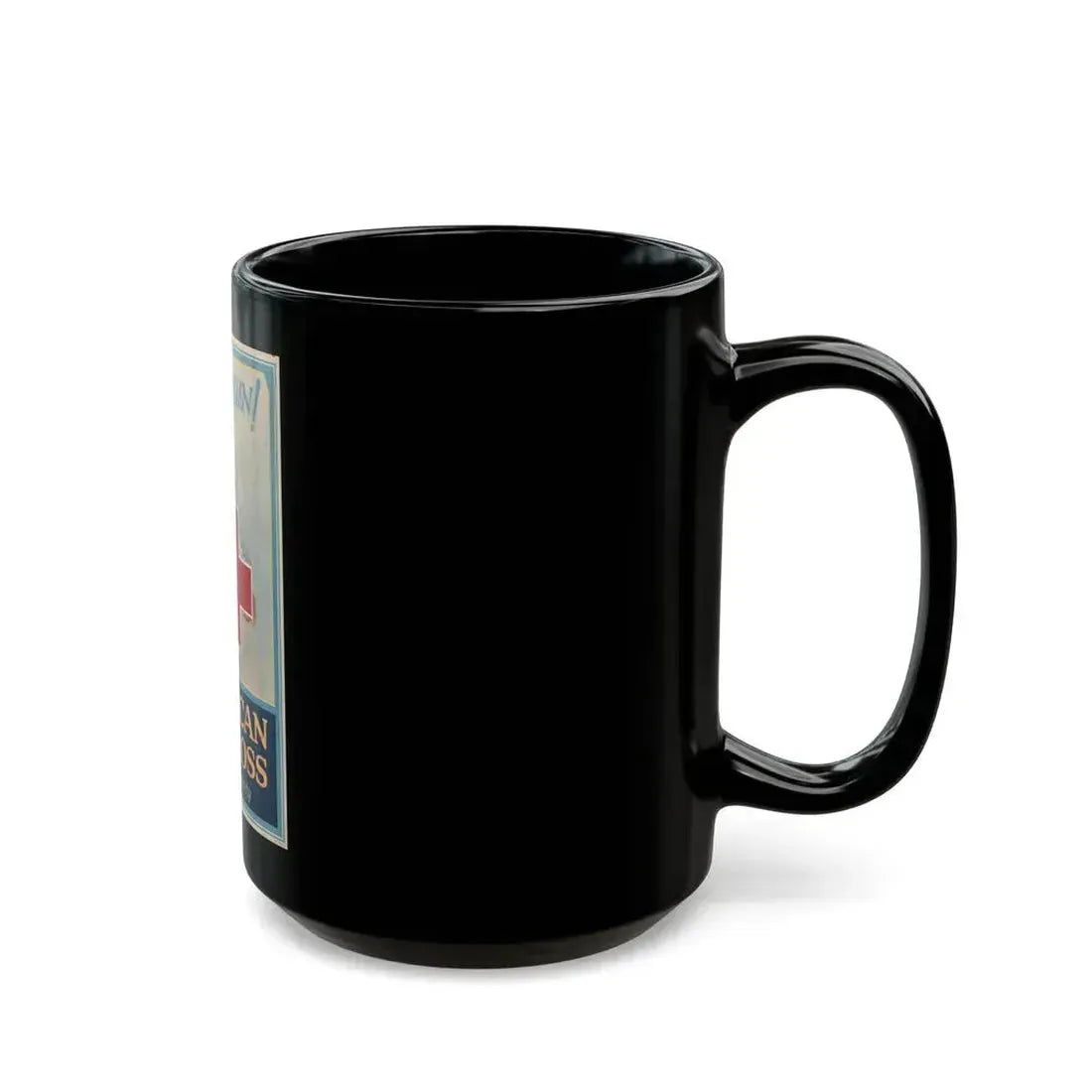 American Red Cross Poster - Black Coffee Mug - Go Mug Yourself