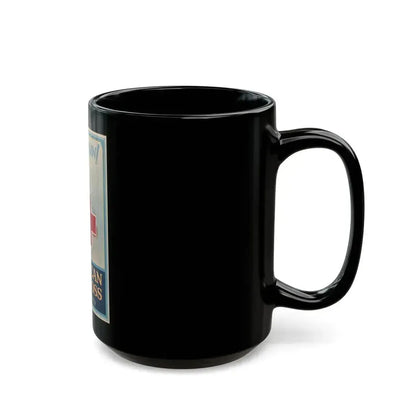 American Red Cross Poster - Black Coffee Mug - Go Mug Yourself