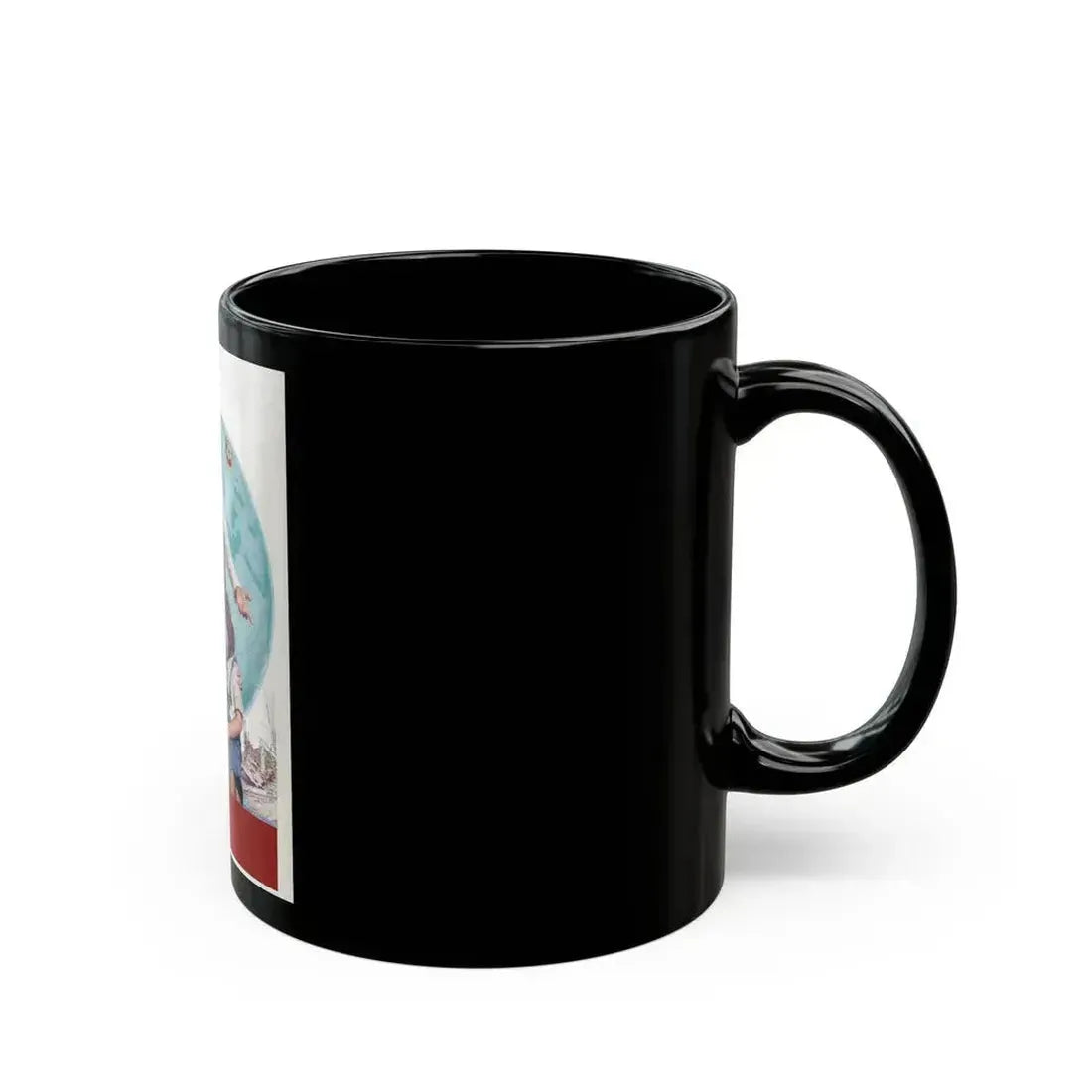 American Red Cross, poster illustration, 1946 - Black Coffee Mug - Go Mug Yourself